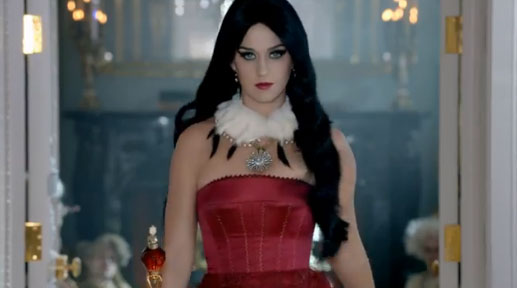 Katy Perry looking fierce in her new perfume ad for Killer Queen.